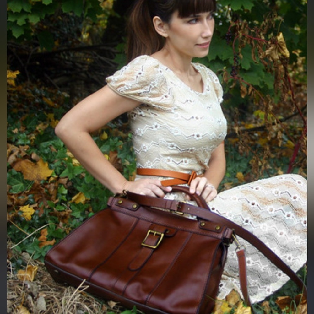 Fossil Revival Leather Bag